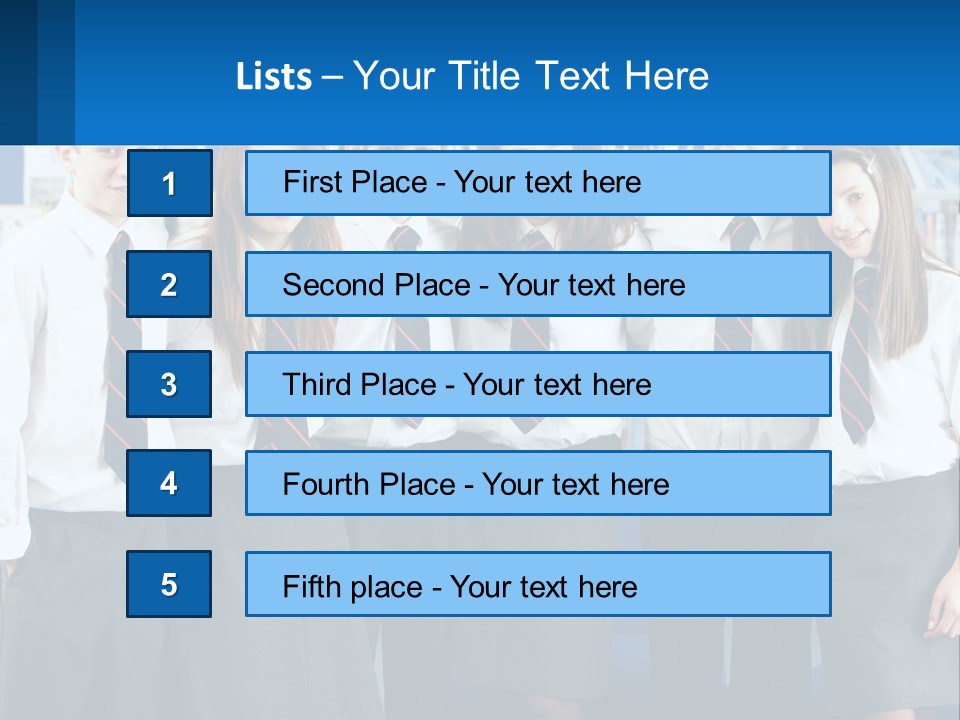 Secondary Male Concentrating PowerPoint Template