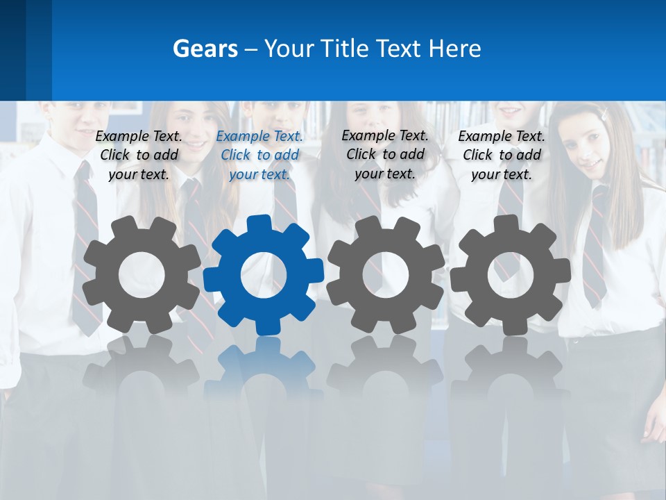 Secondary Male Concentrating PowerPoint Template