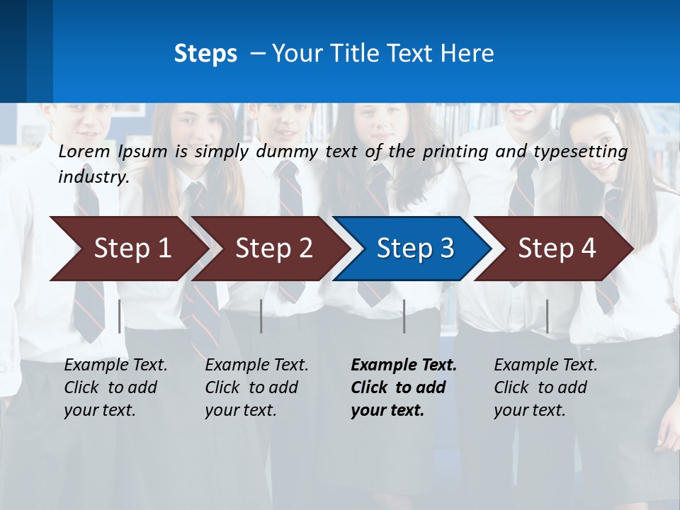 Secondary Male Concentrating PowerPoint Template