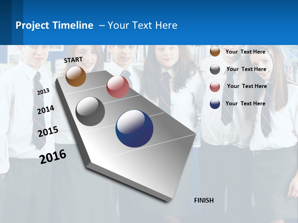 Secondary Male Concentrating PowerPoint Template