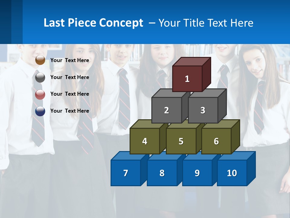 Secondary Male Concentrating PowerPoint Template