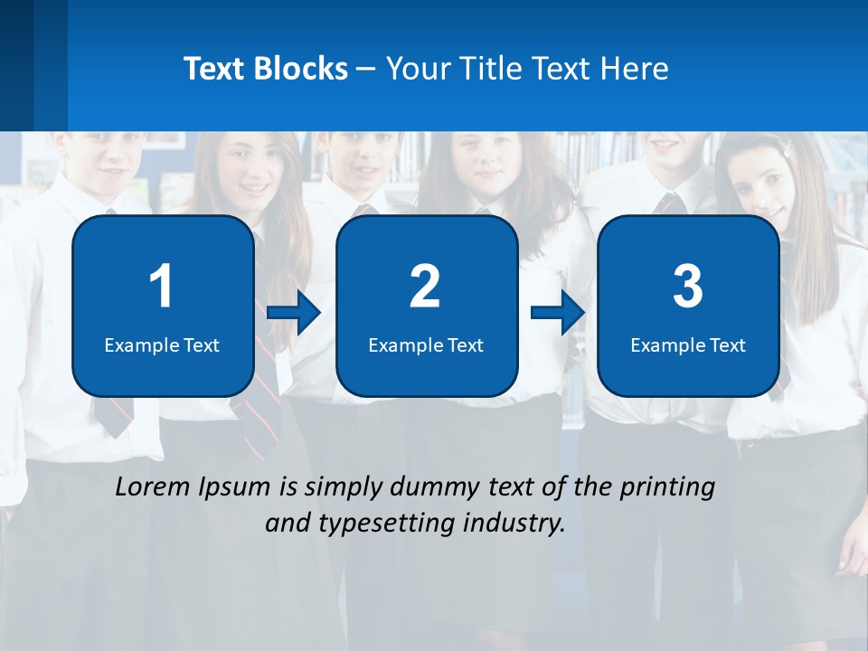 Secondary Male Concentrating PowerPoint Template