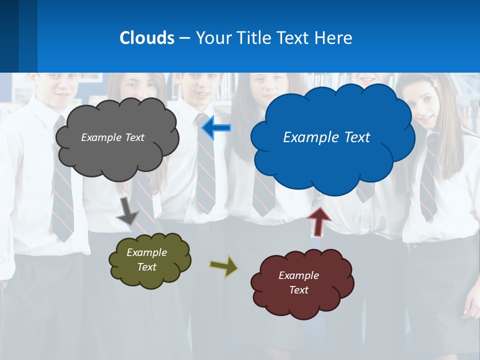 Secondary Male Concentrating PowerPoint Template