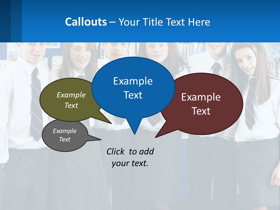 Secondary Male Concentrating PowerPoint Template