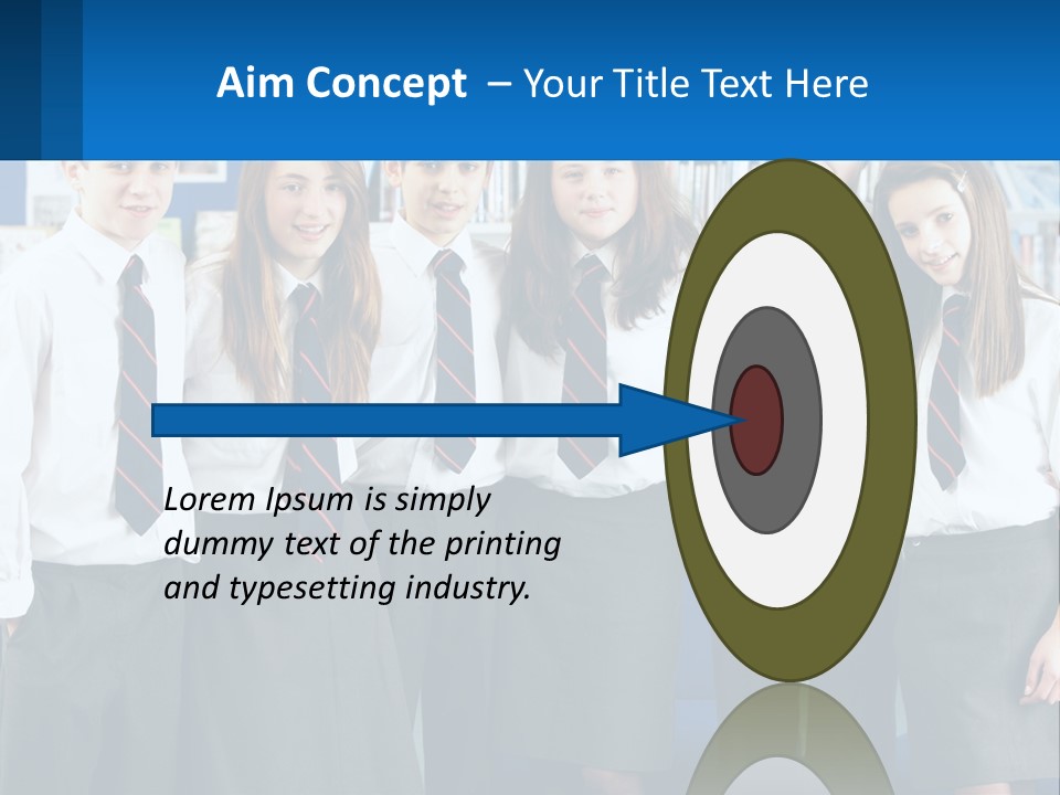 Secondary Male Concentrating PowerPoint Template