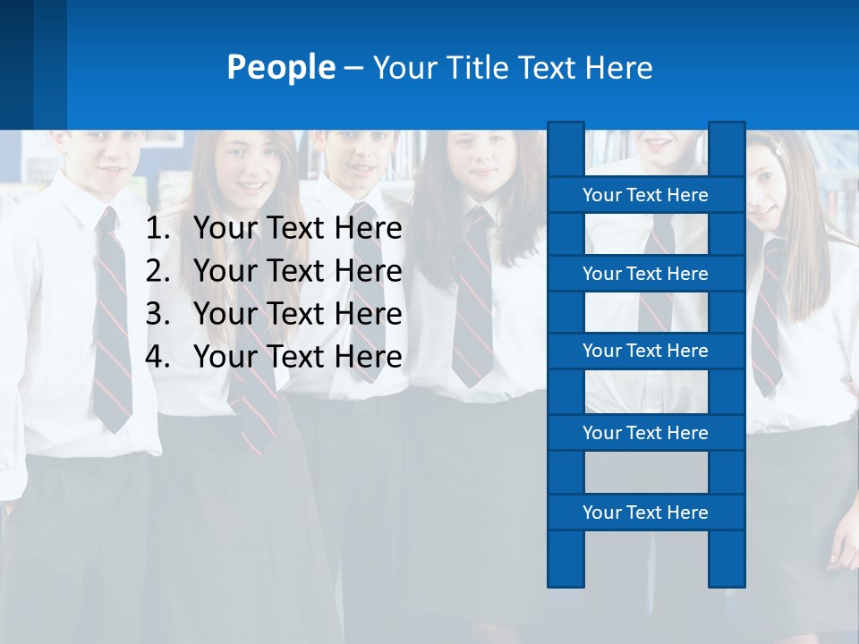 Secondary Male Concentrating PowerPoint Template