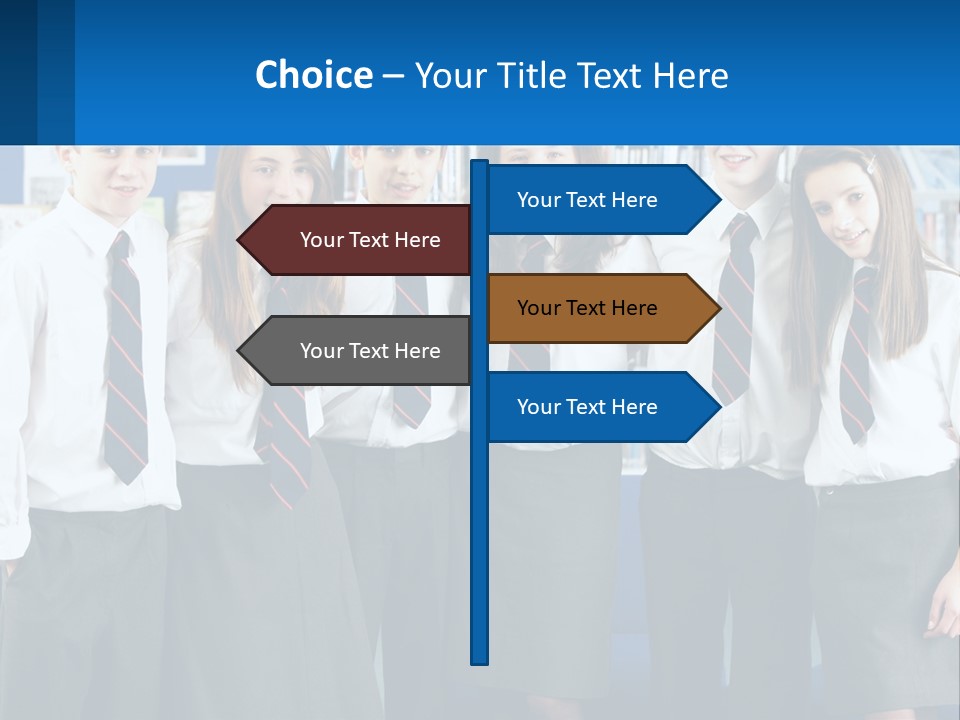 Secondary Male Concentrating PowerPoint Template