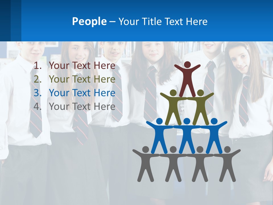 Secondary Male Concentrating PowerPoint Template