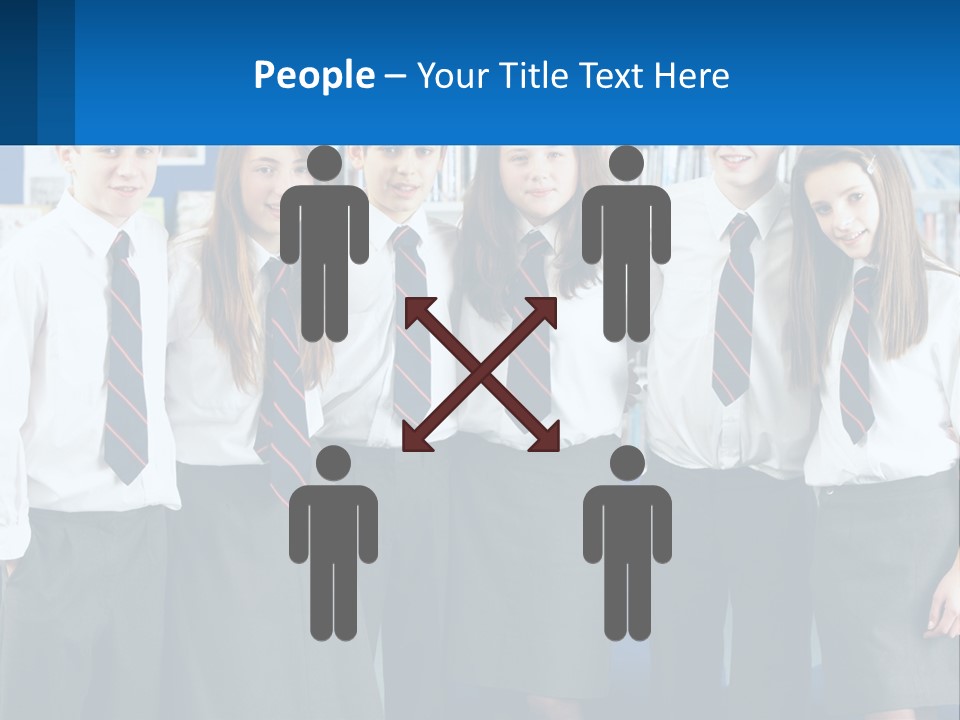 Secondary Male Concentrating PowerPoint Template