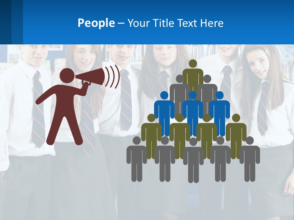 Secondary Male Concentrating PowerPoint Template