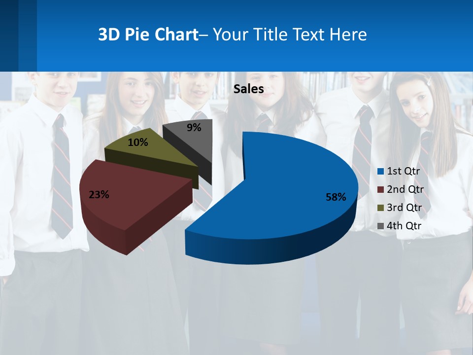 Secondary Male Concentrating PowerPoint Template