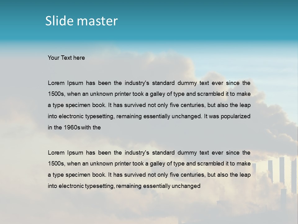 White Pensioner Sea PowerPoint Template