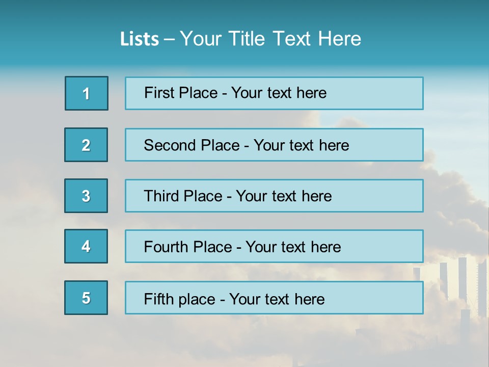 White Pensioner Sea PowerPoint Template