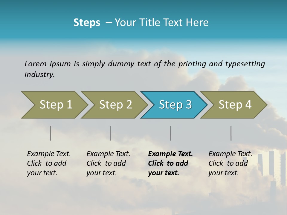 White Pensioner Sea PowerPoint Template