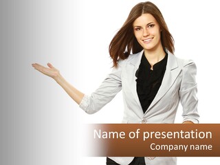 White Sand Portrait PowerPoint Template