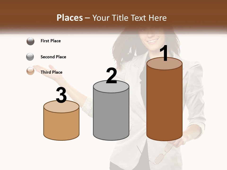 White Sand Portrait PowerPoint Template