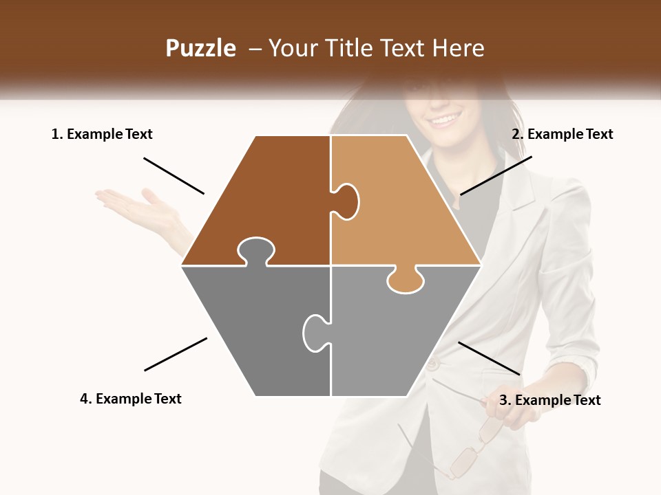 White Sand Portrait PowerPoint Template