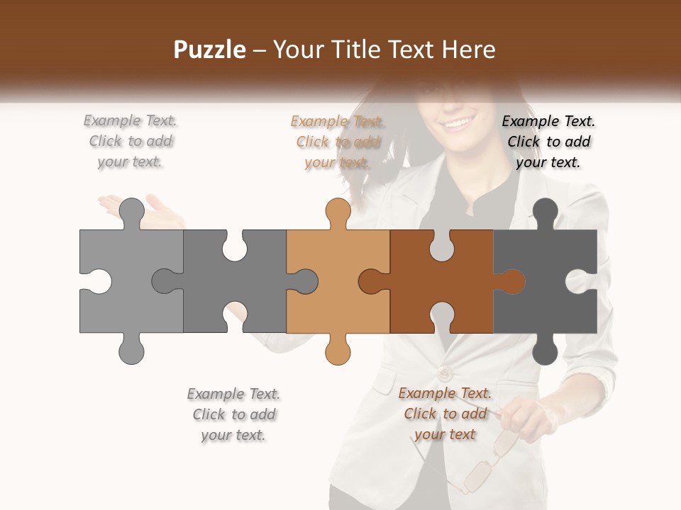 White Sand Portrait PowerPoint Template