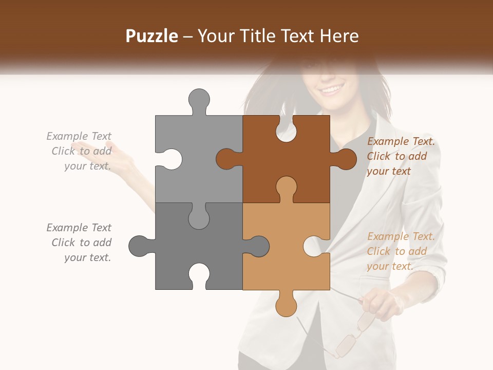 White Sand Portrait PowerPoint Template