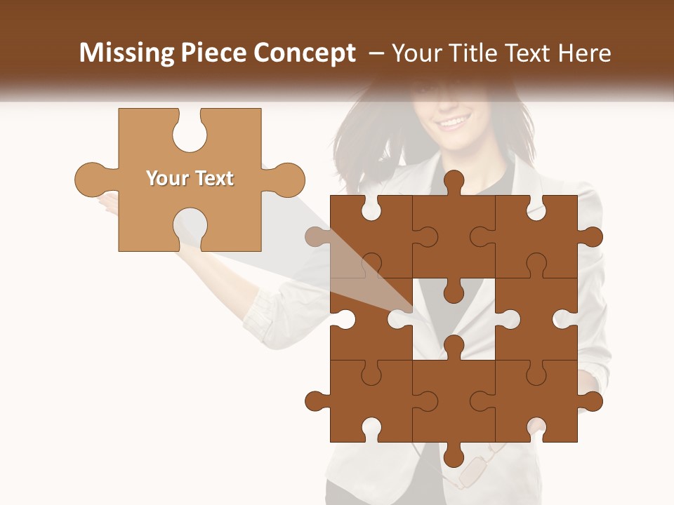 White Sand Portrait PowerPoint Template