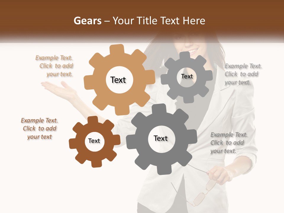 White Sand Portrait PowerPoint Template