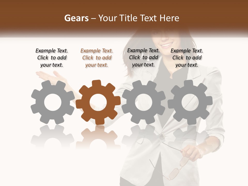 White Sand Portrait PowerPoint Template