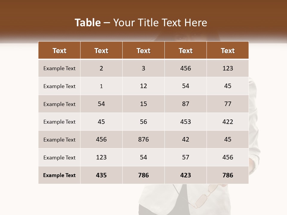 White Sand Portrait PowerPoint Template