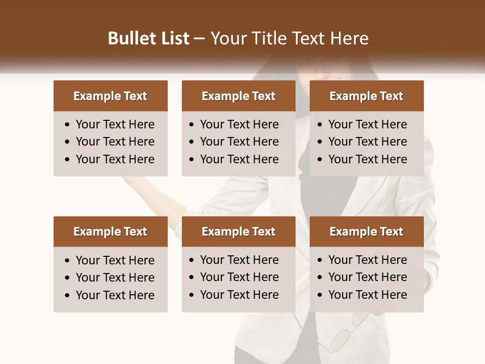 White Sand Portrait PowerPoint Template