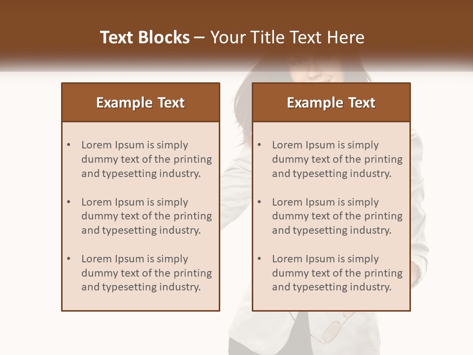 White Sand Portrait PowerPoint Template