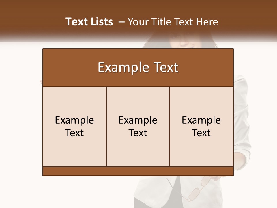 White Sand Portrait PowerPoint Template