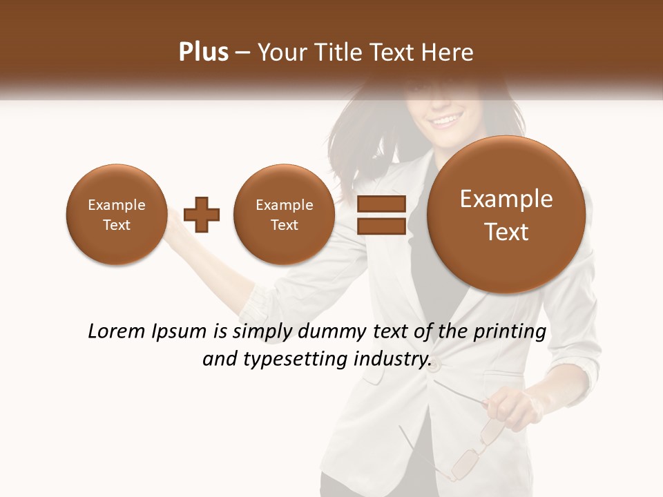 White Sand Portrait PowerPoint Template