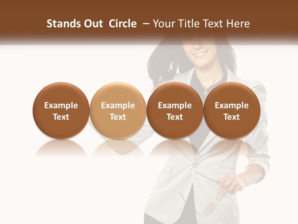 White Sand Portrait PowerPoint Template