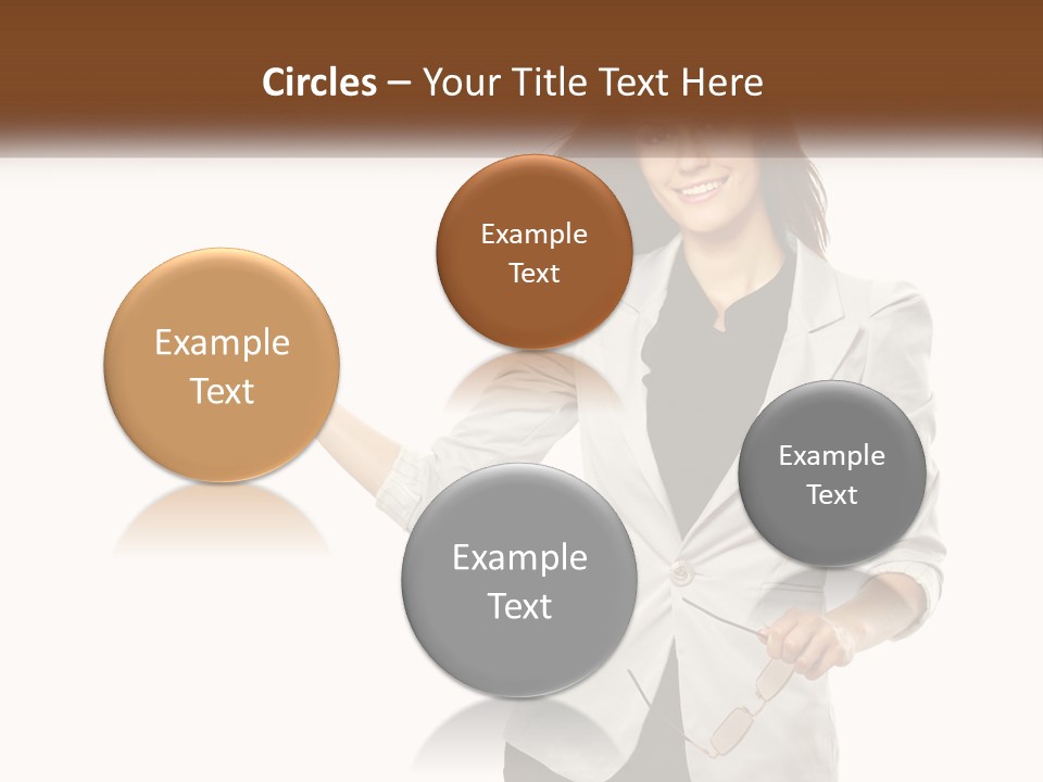 White Sand Portrait PowerPoint Template