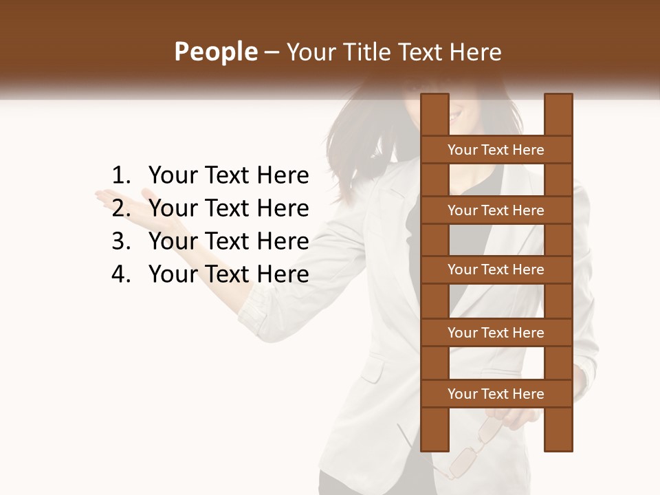 White Sand Portrait PowerPoint Template