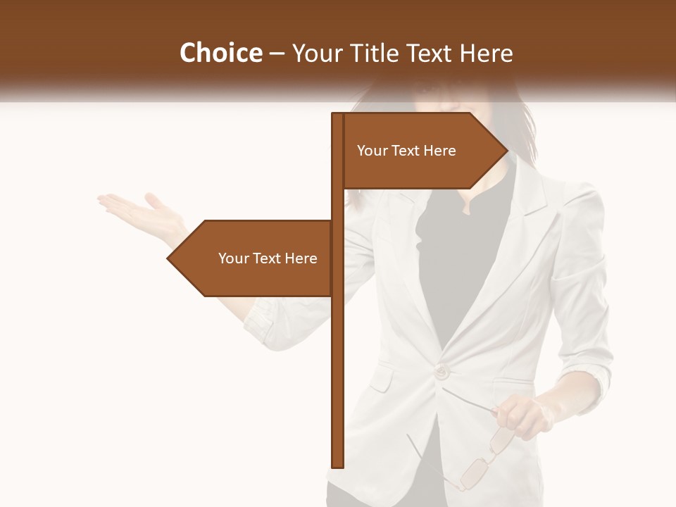 White Sand Portrait PowerPoint Template