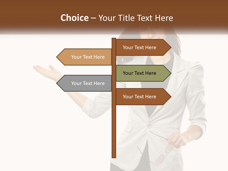 White Sand Portrait PowerPoint Template