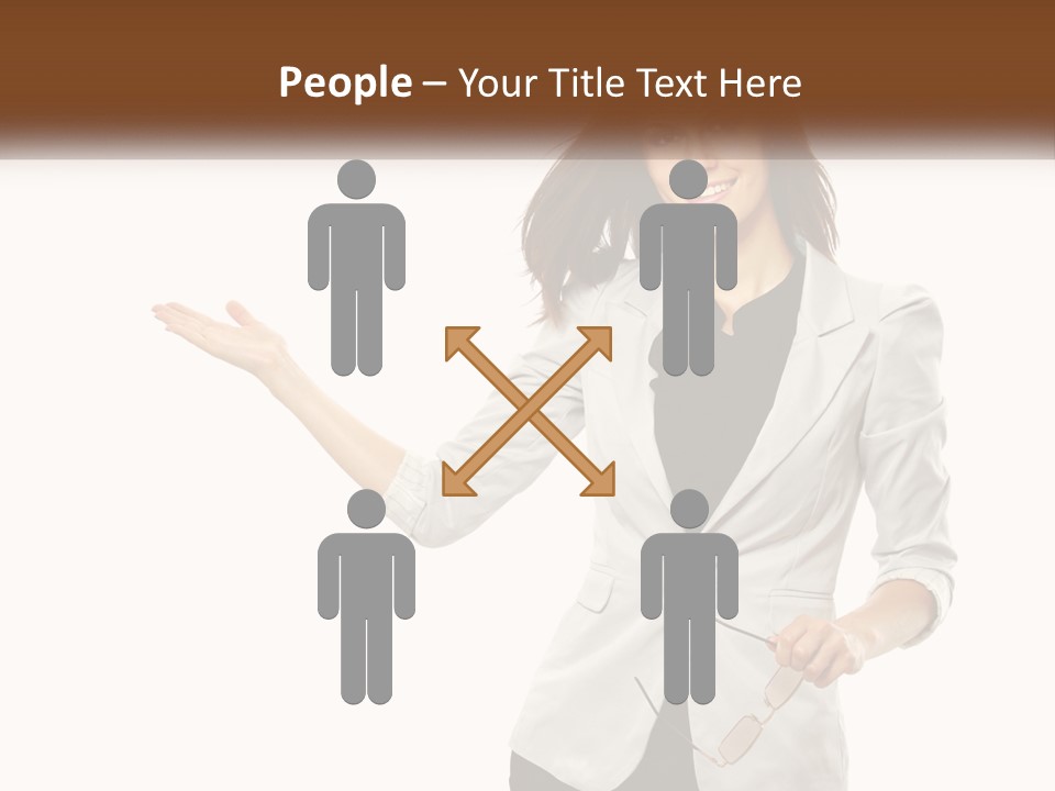 White Sand Portrait PowerPoint Template