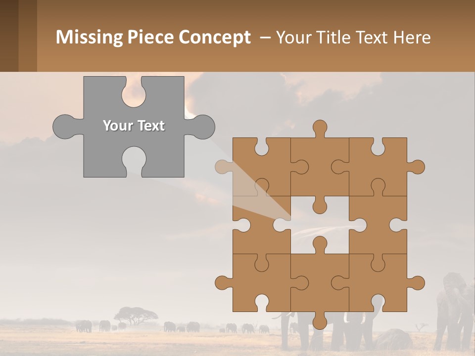 Coastal Caucasian Elderly PowerPoint Template