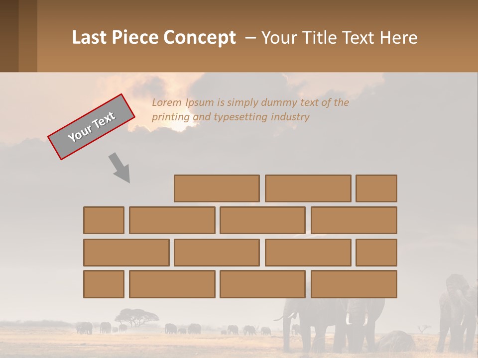 Coastal Caucasian Elderly PowerPoint Template