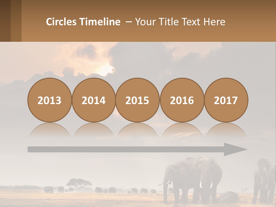 Coastal Caucasian Elderly PowerPoint Template