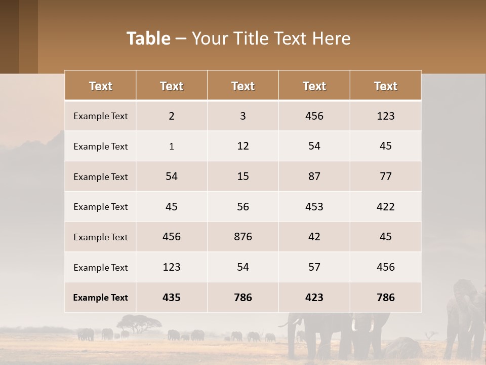 Coastal Caucasian Elderly PowerPoint Template