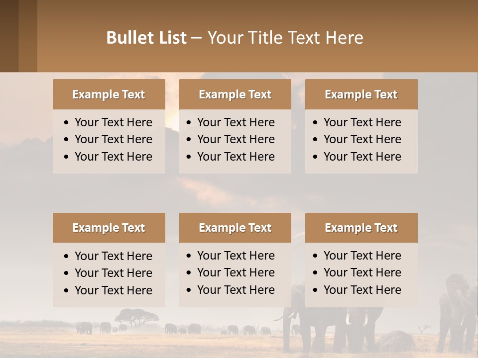 Coastal Caucasian Elderly PowerPoint Template