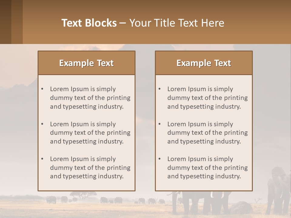 Coastal Caucasian Elderly PowerPoint Template