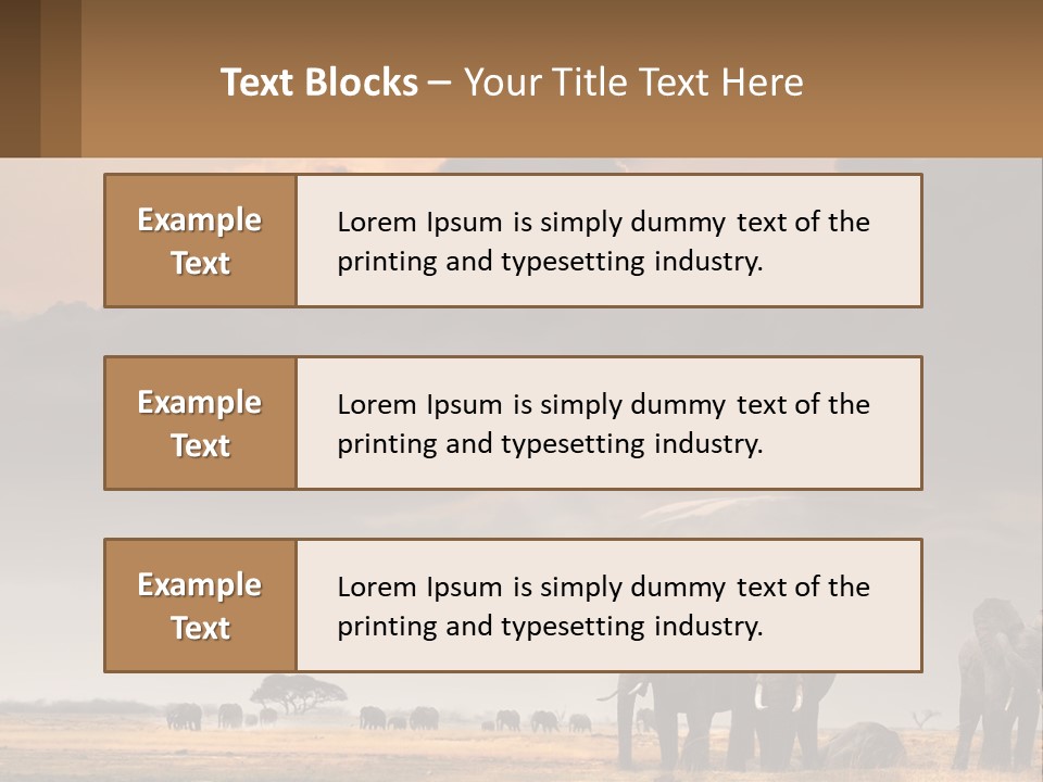 Coastal Caucasian Elderly PowerPoint Template