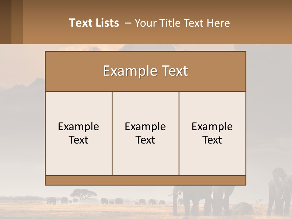 Coastal Caucasian Elderly PowerPoint Template