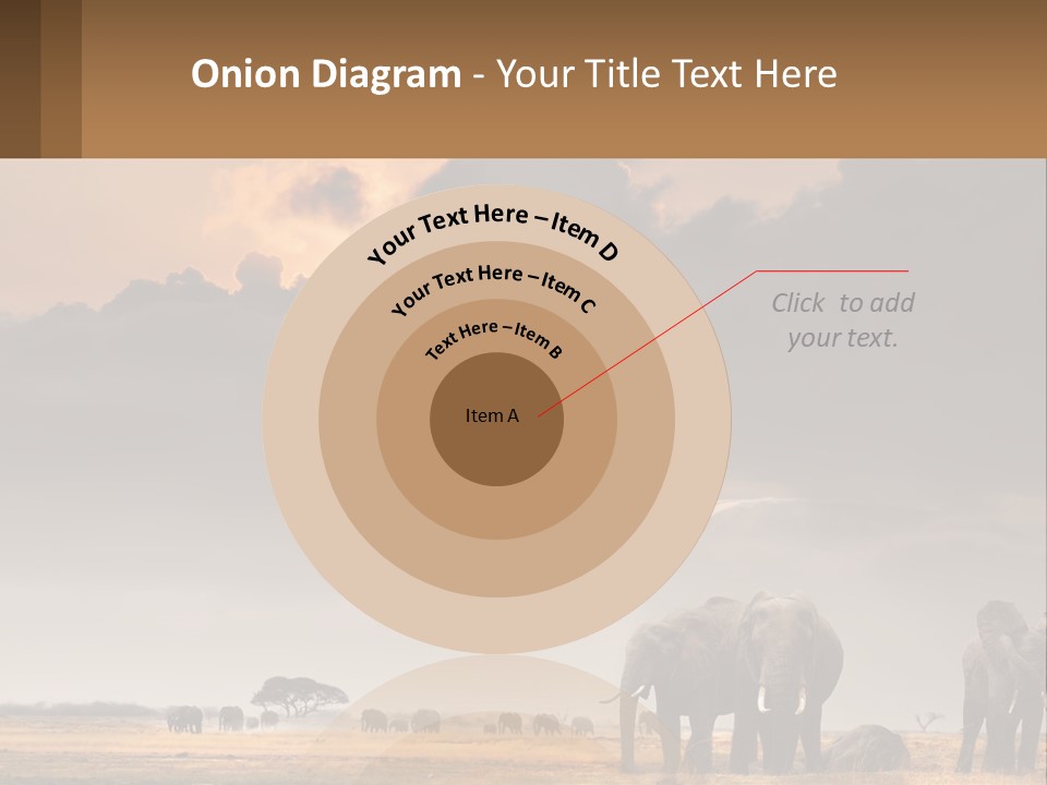 Coastal Caucasian Elderly PowerPoint Template