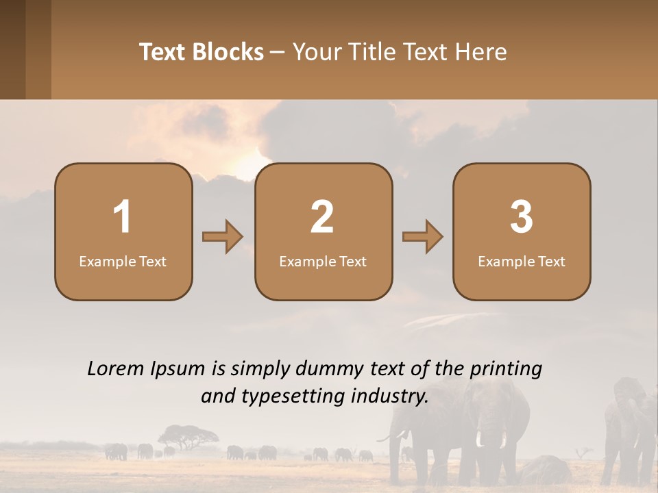 Coastal Caucasian Elderly PowerPoint Template