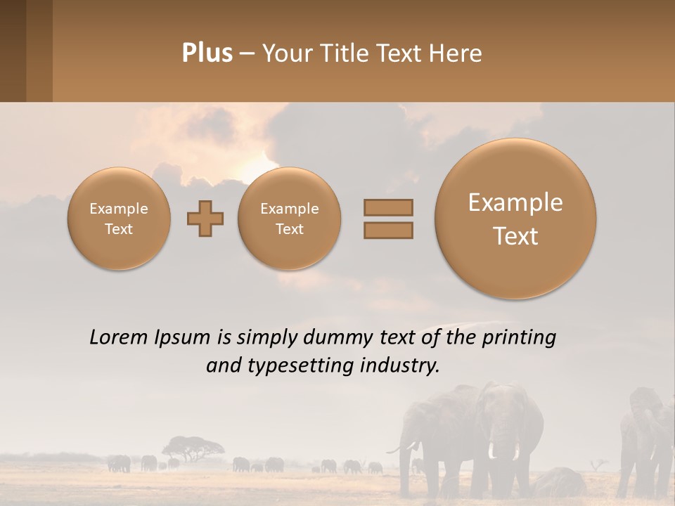Coastal Caucasian Elderly PowerPoint Template