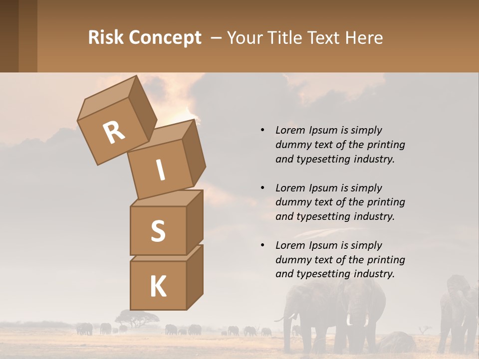 Coastal Caucasian Elderly PowerPoint Template