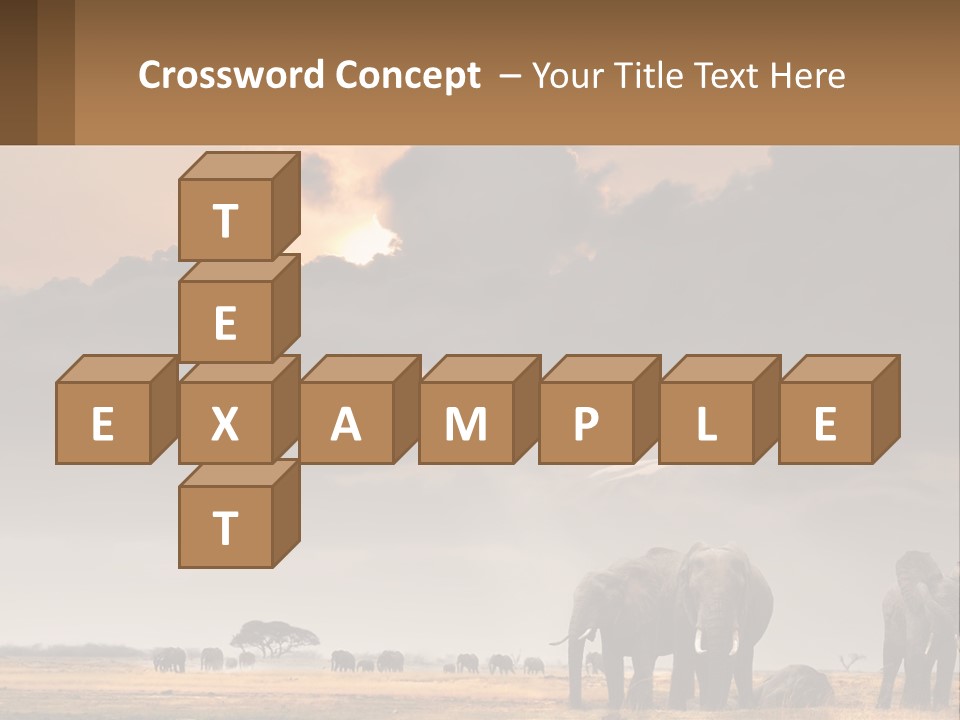 Coastal Caucasian Elderly PowerPoint Template